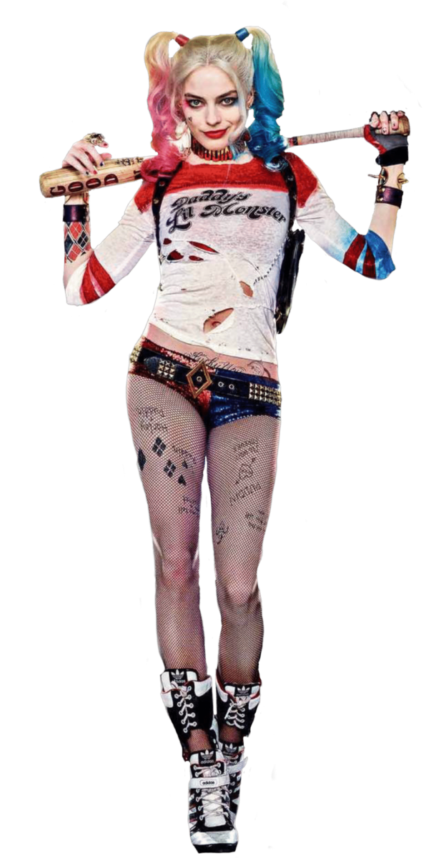 Costume Harley Quinn rouge et bleu avec accessoires