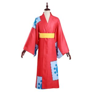 One Piece Wano Country  Monkey D. Luffy Kimono Cosplay Costume