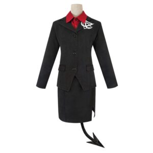 Helltaker Modeus Femme Uniforme Jupe Halloween Carnaval Cosplay Costume