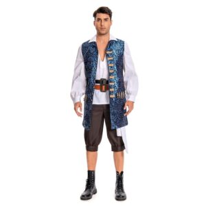 Pirates des Caraibes 4 Jack Sparrow Cosplay Costume Gilet