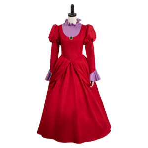 Cendrillon Lady Tremaine Princesse Rouge Robe Tenue Cosplay Costume