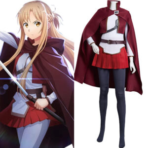SAO Yuuki Asuna Uniform Cosplay Costume