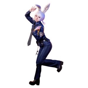 Zootopie Lapin Judy Uniforme de Police Cosplay Costume