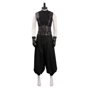 Crisis Core Final Fantasy VII Reunion Zack Uniform Noir Cosplay Costume