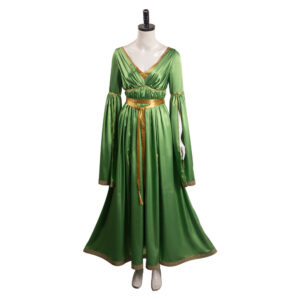 Leia Robe Verte Mariée Cosplay Costume Carnaval