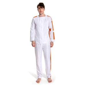 Andor Andor Prisonnier Tenue Blanche Cosplay Costume Carnaval