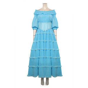 Adulte 2023 La Petite Sirène Ariel Robe Bleue Ensemble Cosplay Costume Carnaval