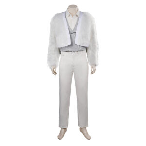 Black Mirror 6 Chris Gillhaney Blanc Tenue Cosplay Costume Carnaval
