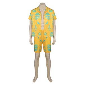 2023 Film Barbie Ken Ensemble de T-shirts de Plage Cosplay Costume