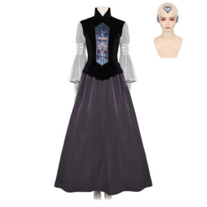 La Guerre des Étoiles Padme Amidala Naberrie Robe Noire Cosplay Costume