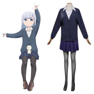 Aharen-san Wa Hakarenai Reina Aharen Uniform Robe JK Cosplay Costume Halloween Carnival