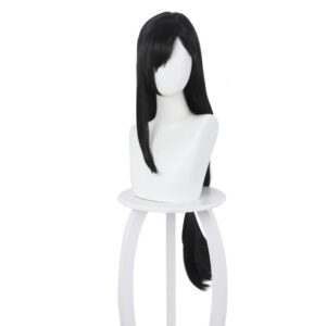 Final Fantasy 7 FF7 Tifa Lockhart remake style naturel noir basse queue de cheval cos perruque