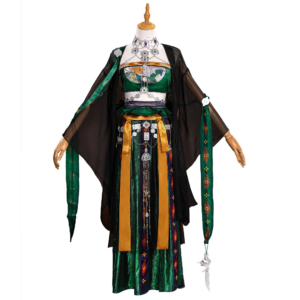 Where Winds Meet(2025) Zui Hua Yin Uniforme Vert Wuxia Hanfu Cosplay Costume