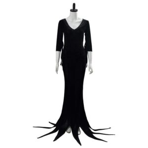 2019 La Famille Addams Morticia Addams Halloween Cosplay Costume