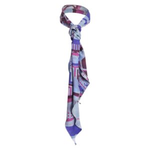 2023  Wonka Motifs Géométriques Echarpe en Soie Cosplay