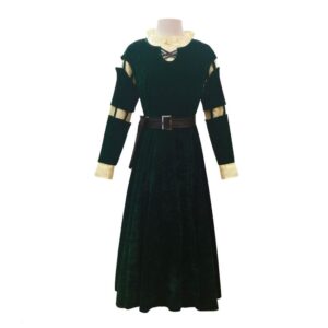 Femme Brave Merida Robe Cosplay Costume