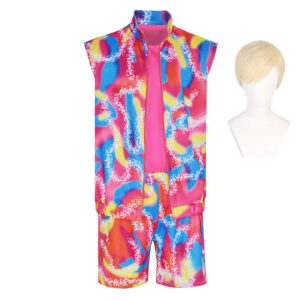 2023 Barbie Ken Rose Rétro Ryan Gosling Cosplay Costume Carnaval