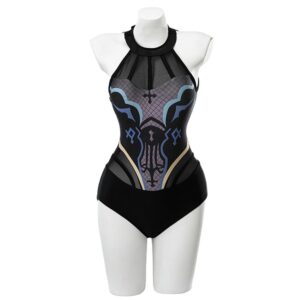 Genshin Impact Fischl Von Luftschloss Narfidort Maillot De Bain Cosplay Costume Carnaval