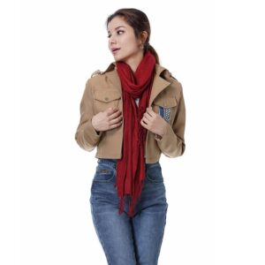 L'Attaque des Titans Mikasa Veste du Bataillon d'Exploration et Echarpe