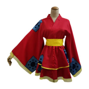 One Piece Wano Country Genderbend Luffy Lolitta Robe Cosplay Costume
