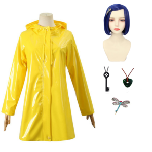 Coraline Manteau  Bandeau Cosplay Costume Halloween Carnival