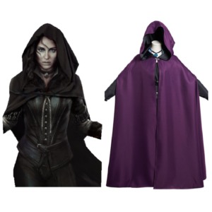 The Witcher 2 Yennefer Femme Manteau Cosplay Costume