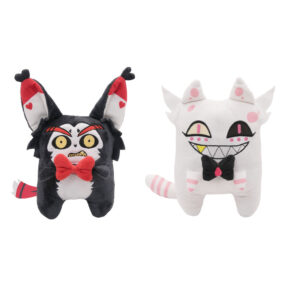 22CM Hazbin Hotel(2024) Husk+Angel Dust Chat Jouet en Peluche Design Original
