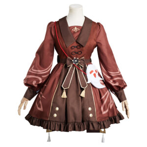 Genshin Impact Hutao Lolita Robe Design Original Cosplay Costume-Cossky