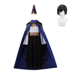 Cosplay Costume Olruggio Tongari Boushi no Atelier(2026) Anime Cosplay Tenue Noire et Bleue Homme