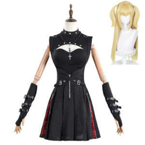 Death Note Misa Amane Robe Noire Cosplay Costume