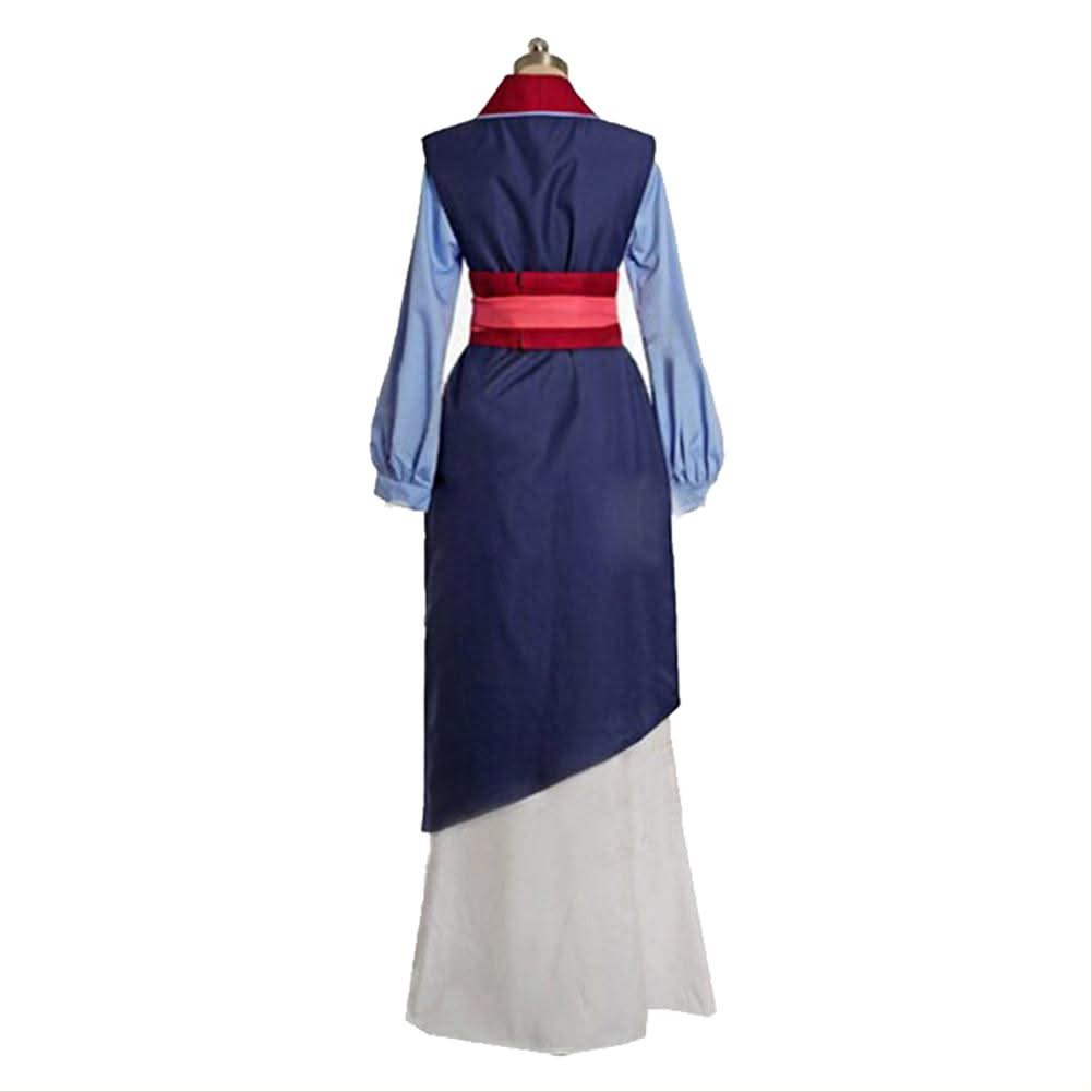 Mulan Hua Adulte Femme Mulan Robe Bleue Halloween Cosplay Costume – Image 2