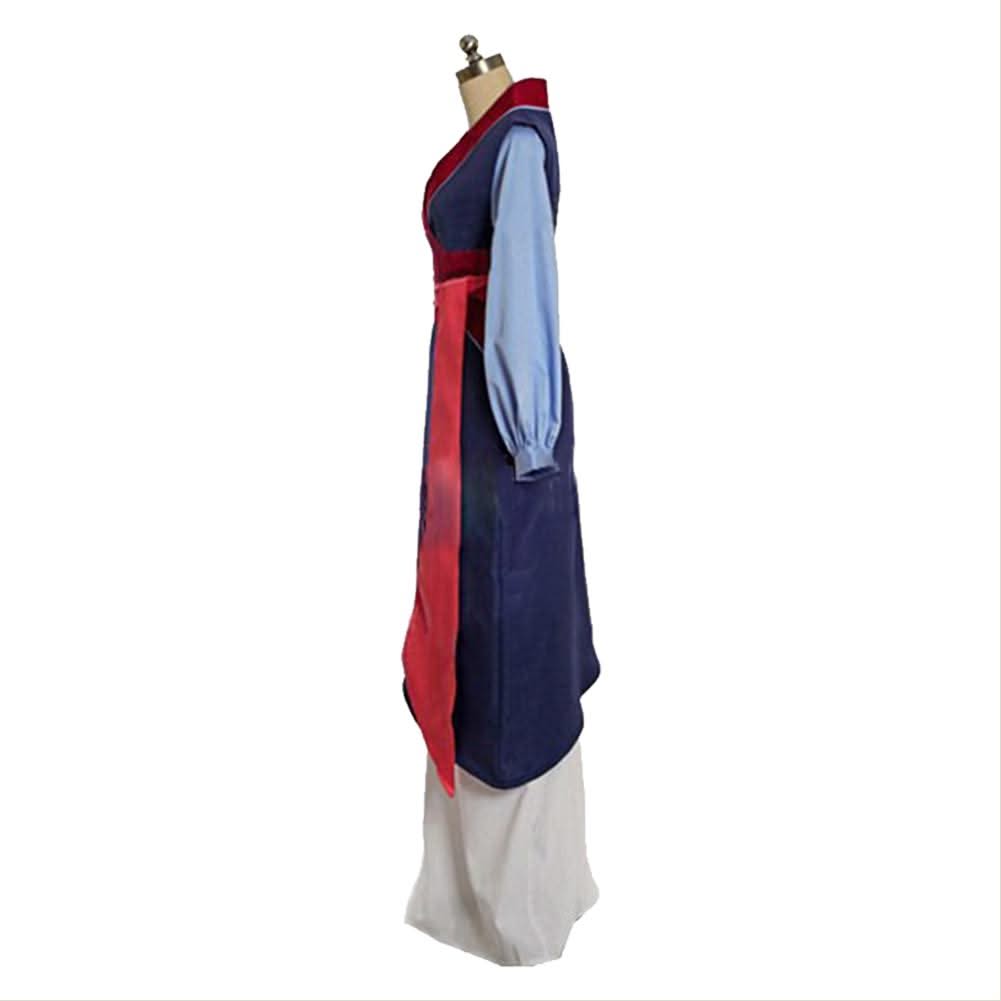 Mulan Hua Adulte Femme Mulan Robe Bleue Halloween Cosplay Costume – Image 4