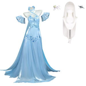 Emilia Robe Bleue Cosplay Costume