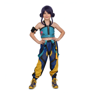 Enfant Zoey Tenue Jaune Cosplay Costume