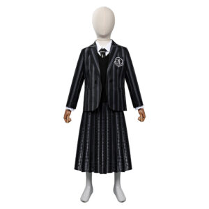 Enfant La Famille Addams Mercredi Robe Uniforme Scolaire Cosplay Costume