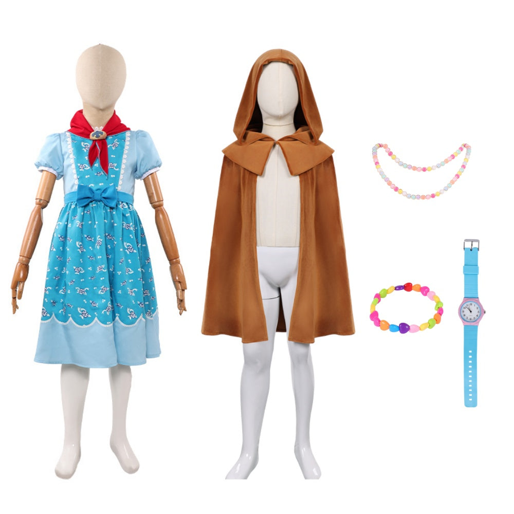 Enfant Stranger Things Saison 5 Holly Wheeler Robe Bleue Cosplay Costume
