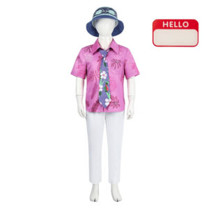 Enfant Zootopia 2(2025) Nick Wilde Chemise Rose Tenue Cosplay Costume