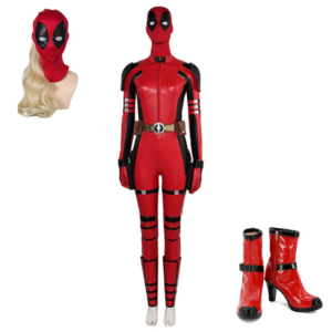 Femme Deadpool & Wolverine(2024) Deadpool Wade Wilson Combinaison Rouge Cosplay Costume