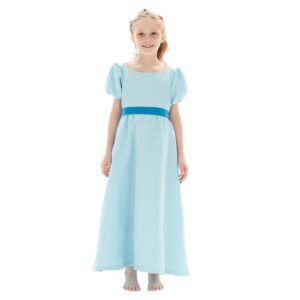 Fille Enfant Peter Pan Wendy Darling Robe Costume