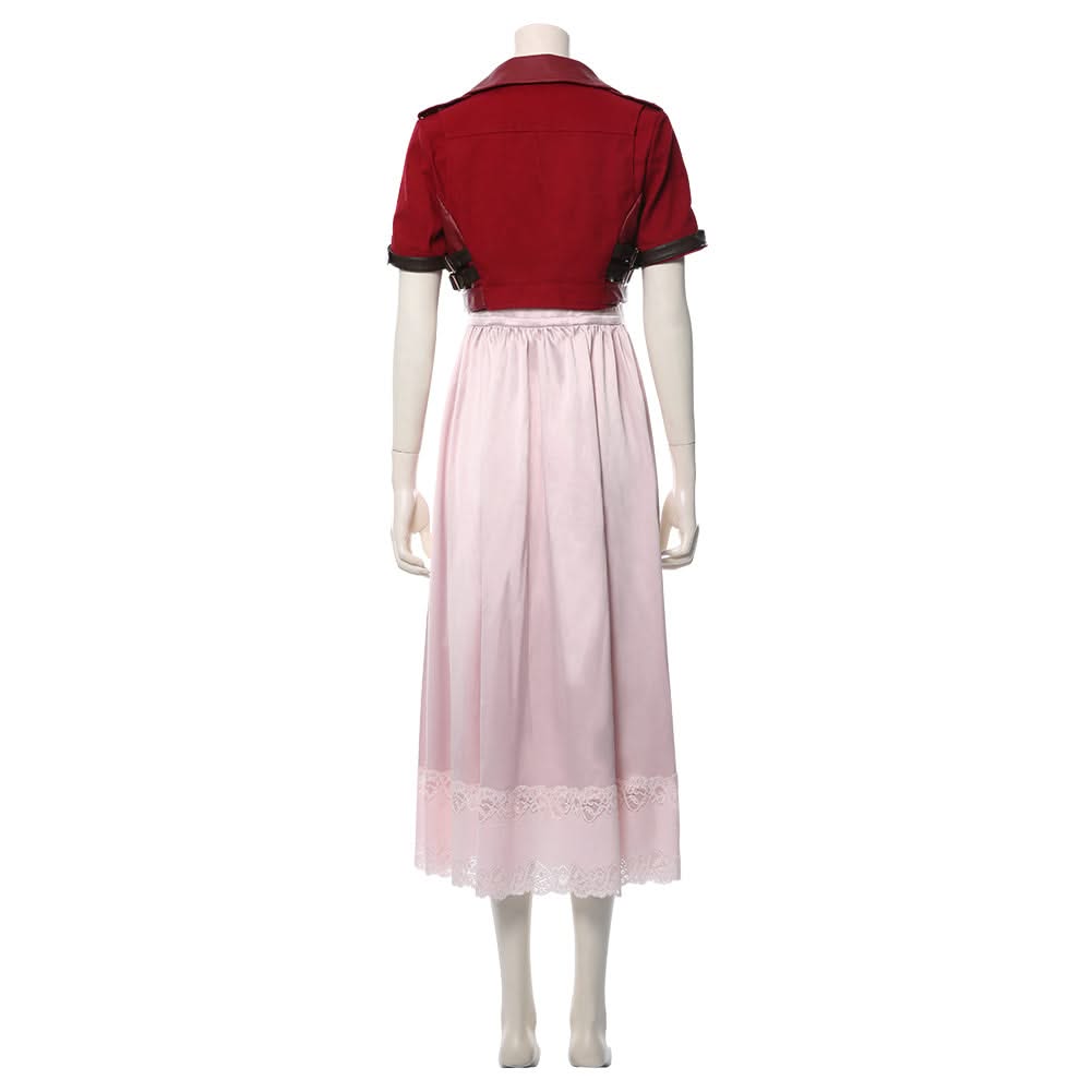 Final Fantasy VII : Remake FF7 FF VII Aerith Aeris Gainsborough Cosplay Costume – Image 2