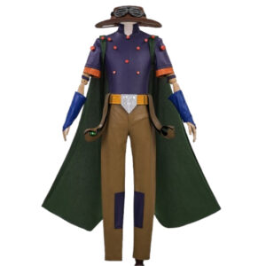 JJBA Gyro Zeppeli Tenue Verte et Violette Cosplay Costume