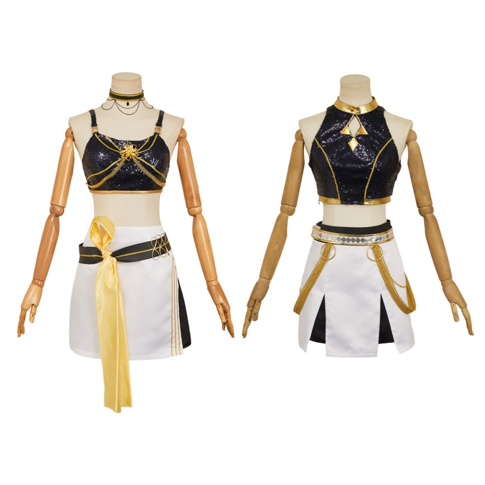 Mira Zoey Tenue à Bretelles Noir Cosplay Costume
