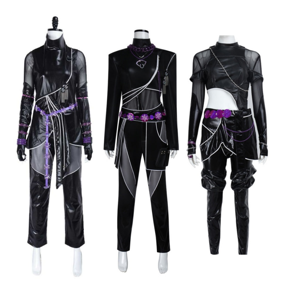 Rumi Mira Zoey Combinaison Noire Cosplay Costume