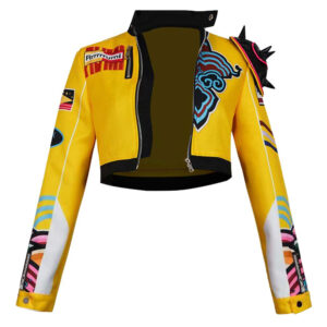Femme Rumi Veste Jaune Cosplay Costume