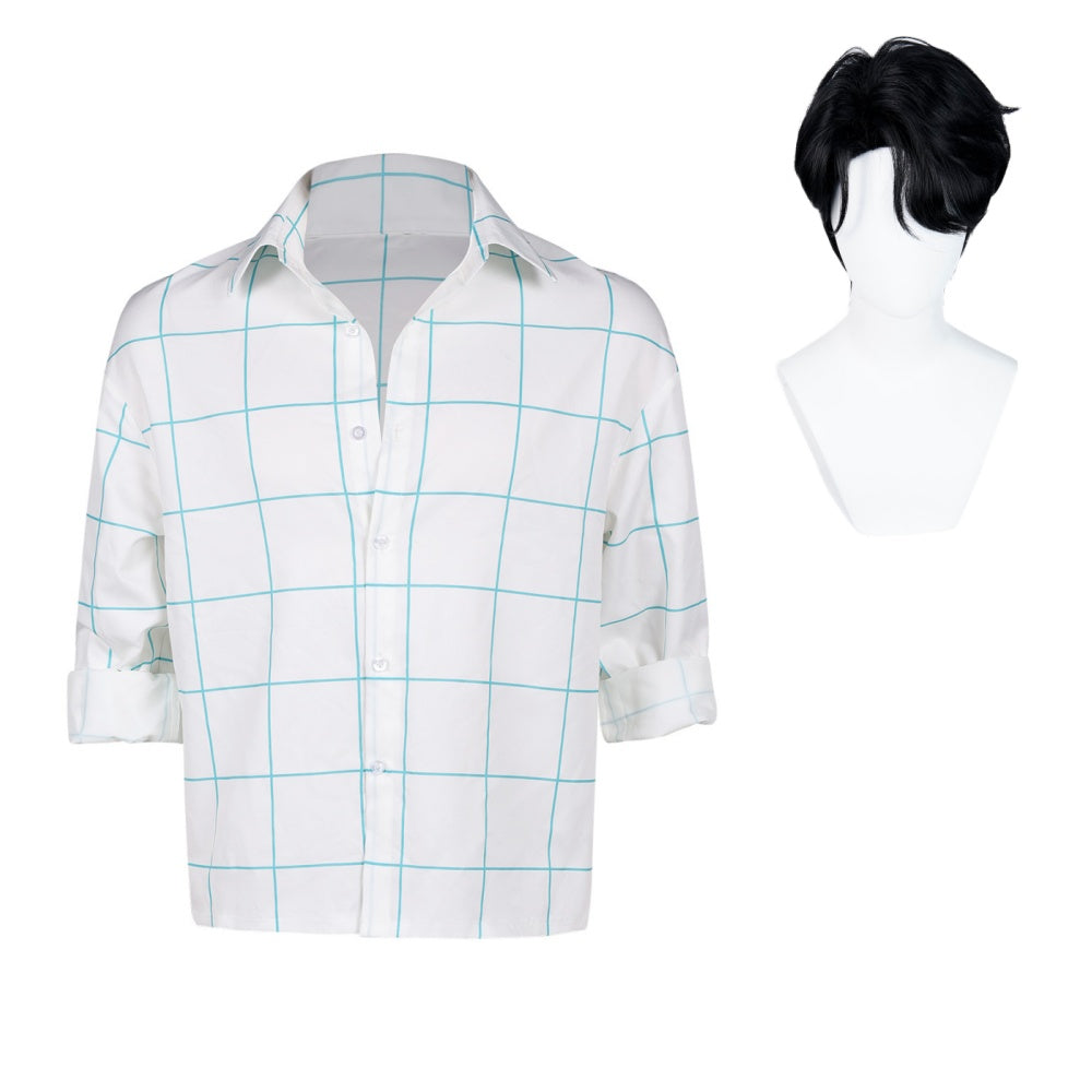 Homme Jinu Chemise Blanche et Rose Cosplay Costume – Image 2