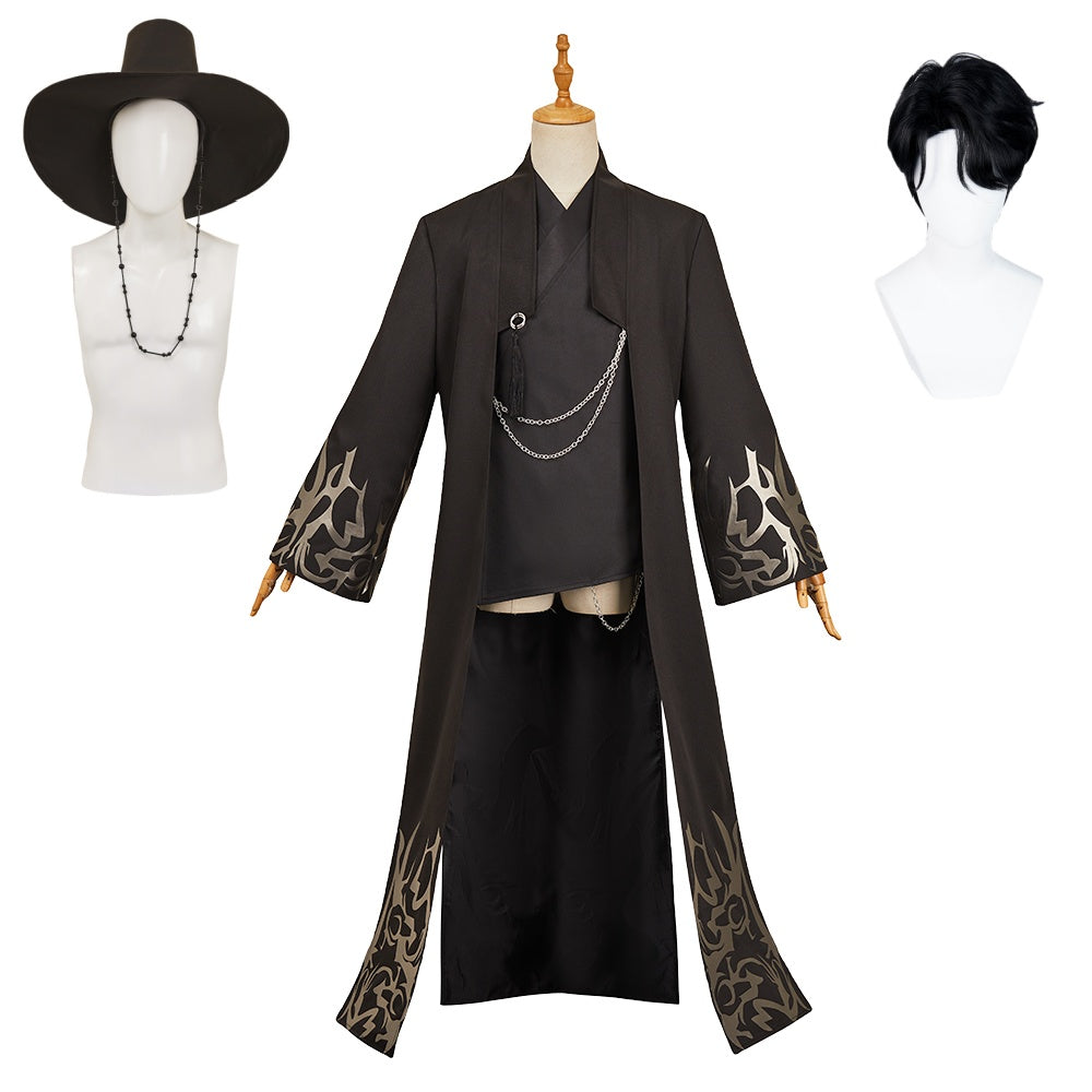 Homme Jinu Haut+Veste Noire Cosplay Costume