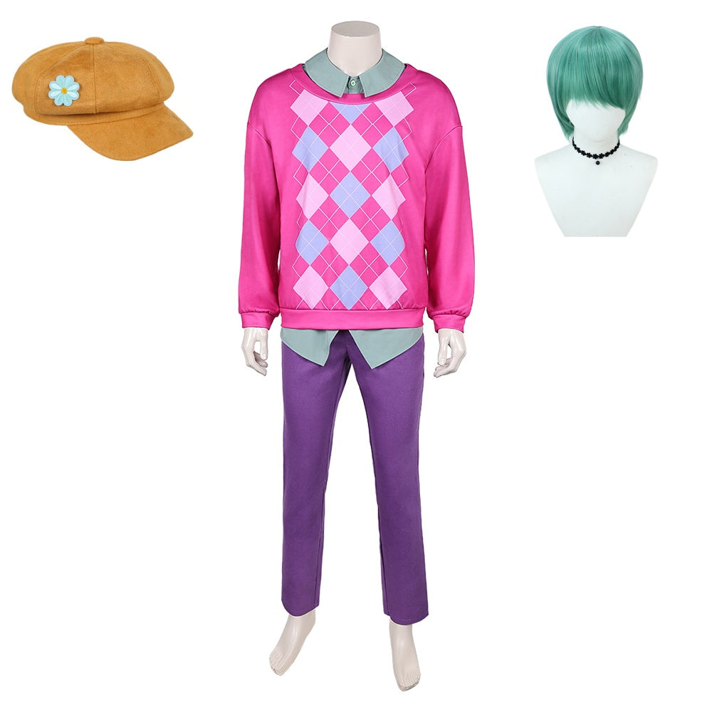 Baby Tenue à Carreaux Roses Cosplay Costume