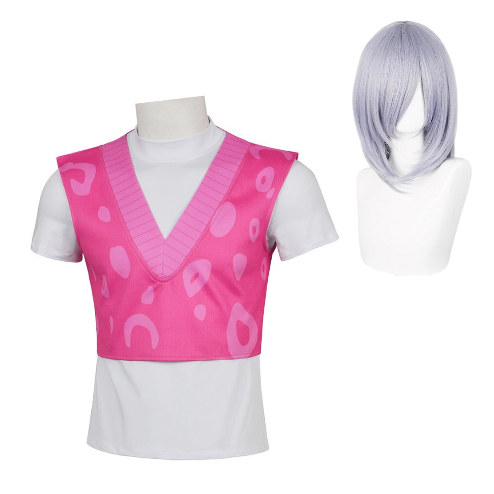 Mystery Gilet Rose Haut Blanc Cosplay Costume – Image 3