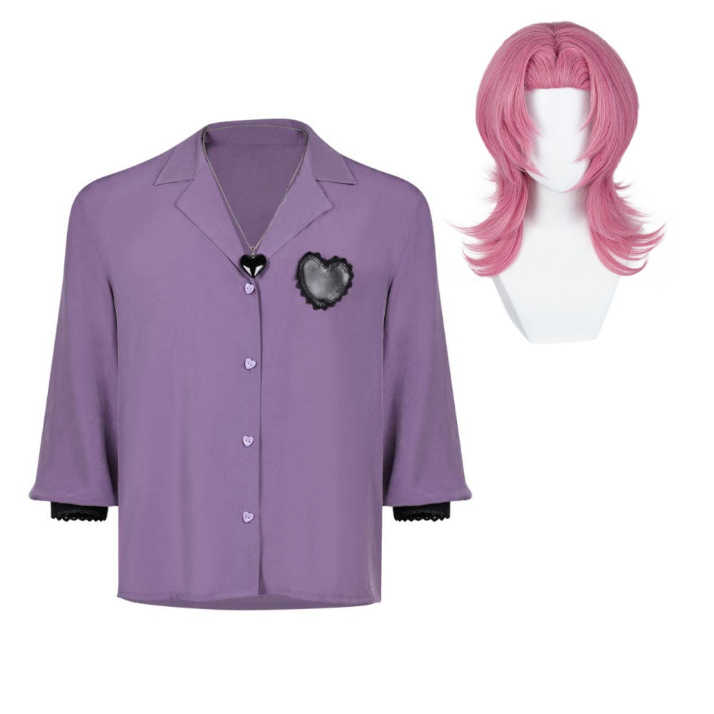 Romance Chemise Violette Cosplay Costume