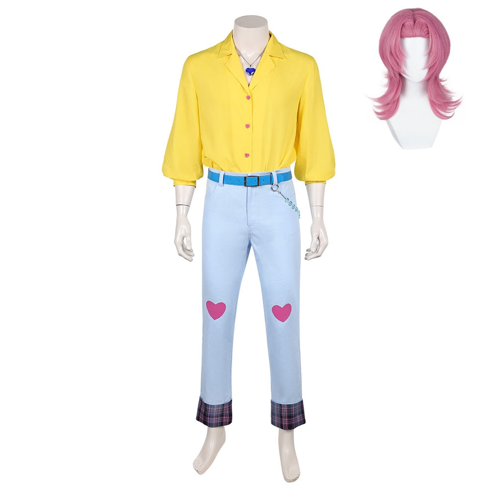 Romance Tenue de Chemise Jaune Cosplay Costume